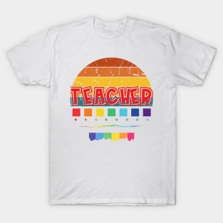 Teacher Sunset Limited Edition Unique Design For Teacher Gift Theme Evergreen T-Shirt